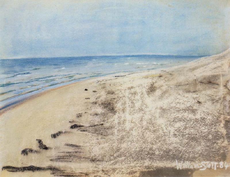 William Stott of Oldham Sand-dunes Norge oil painting art
